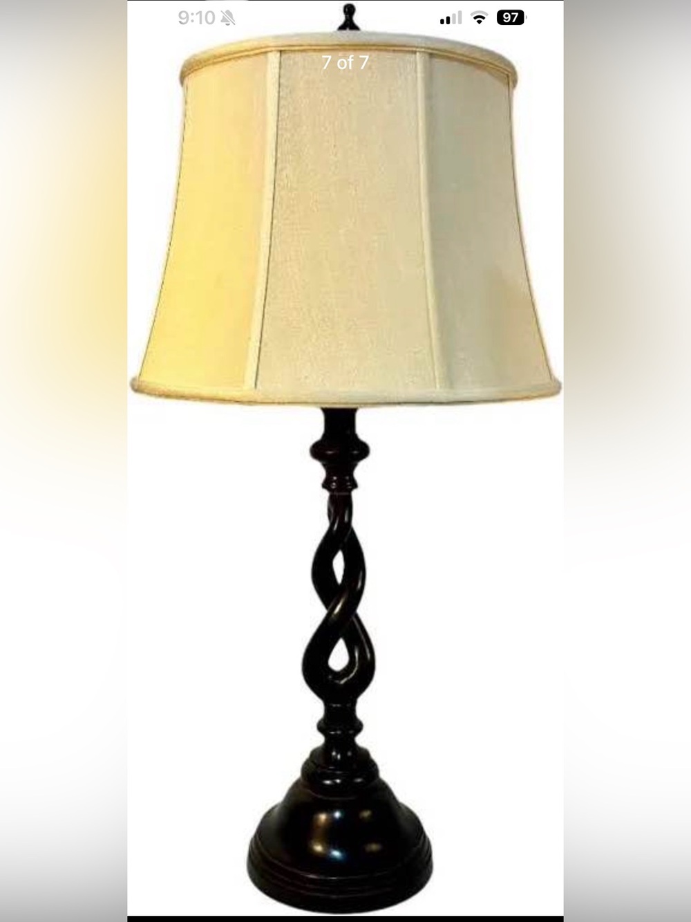 Bradburn Gallery Table Lamp, Bronze Twist Metal Base